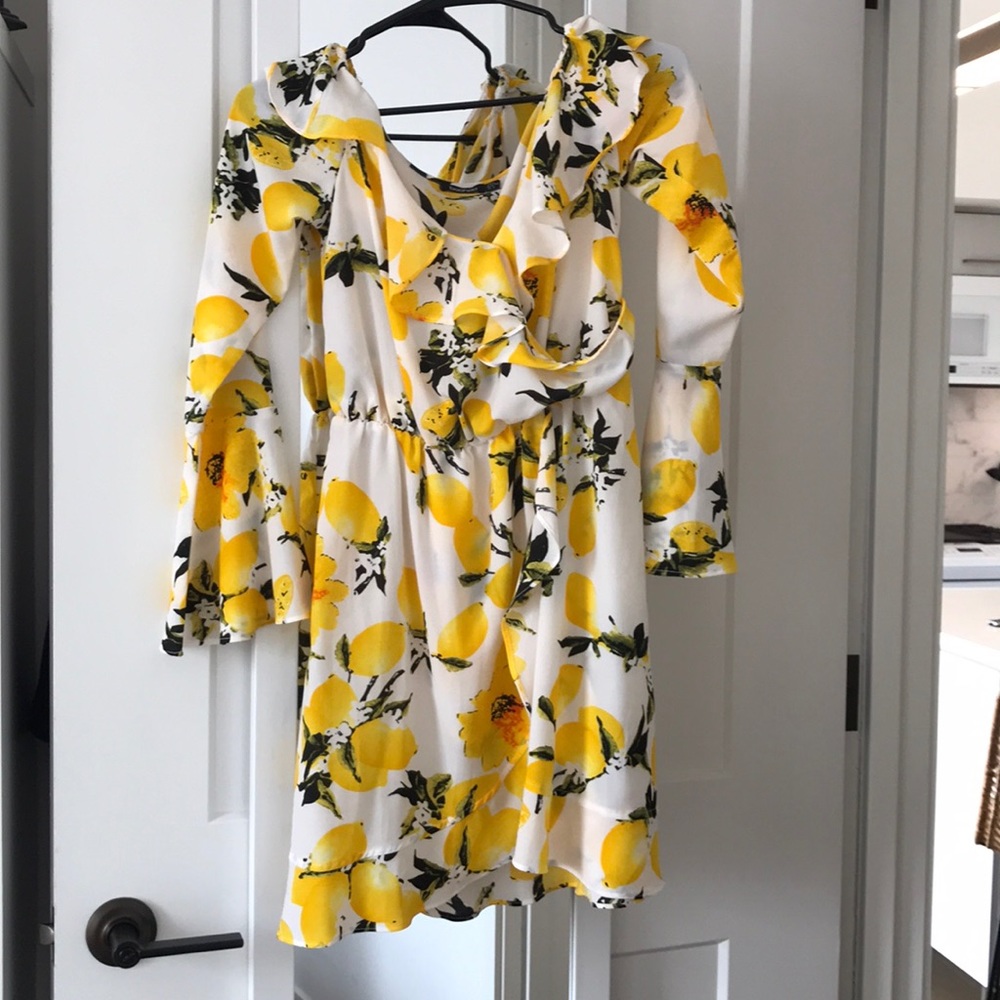 Lemon Print Sun Dress
